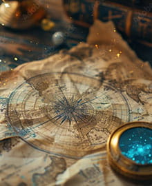 Vedic astrology chart and notebook prepared for a birth chart guide
