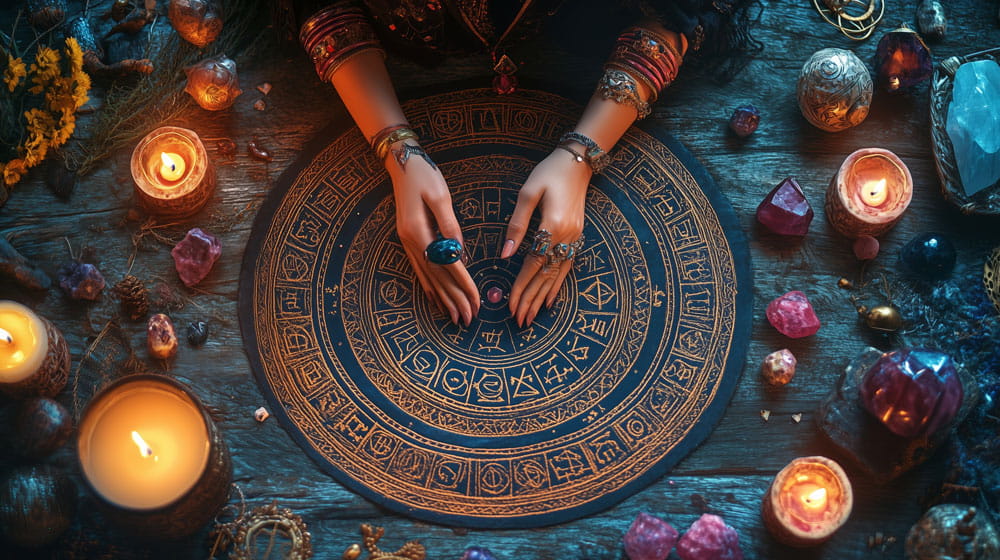 Two Vedic charts compared for relationship compatibility analysis